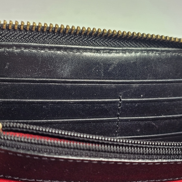 Kate Spade Black and Cream Print Zip Around Continental Wallet/Clutch CC Slots - Picture 14 of 15